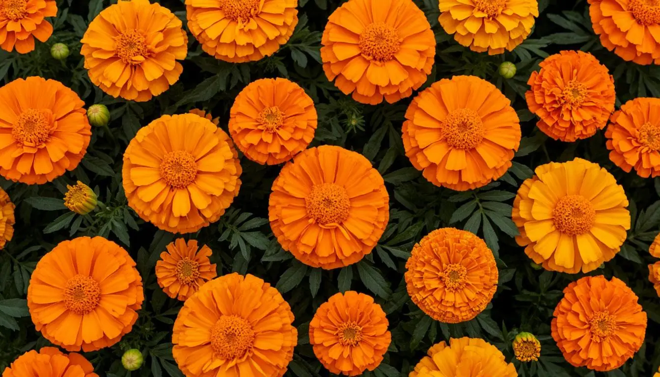 Бархатцы и ноготки: оранжевое море, оранжевая зелень