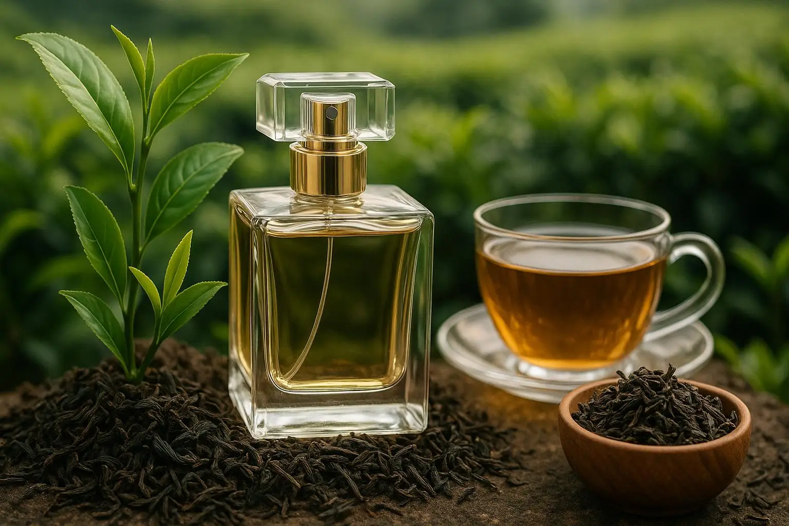 Ароматы чая в парфюмерии: от чайного куста до изысканных композиций