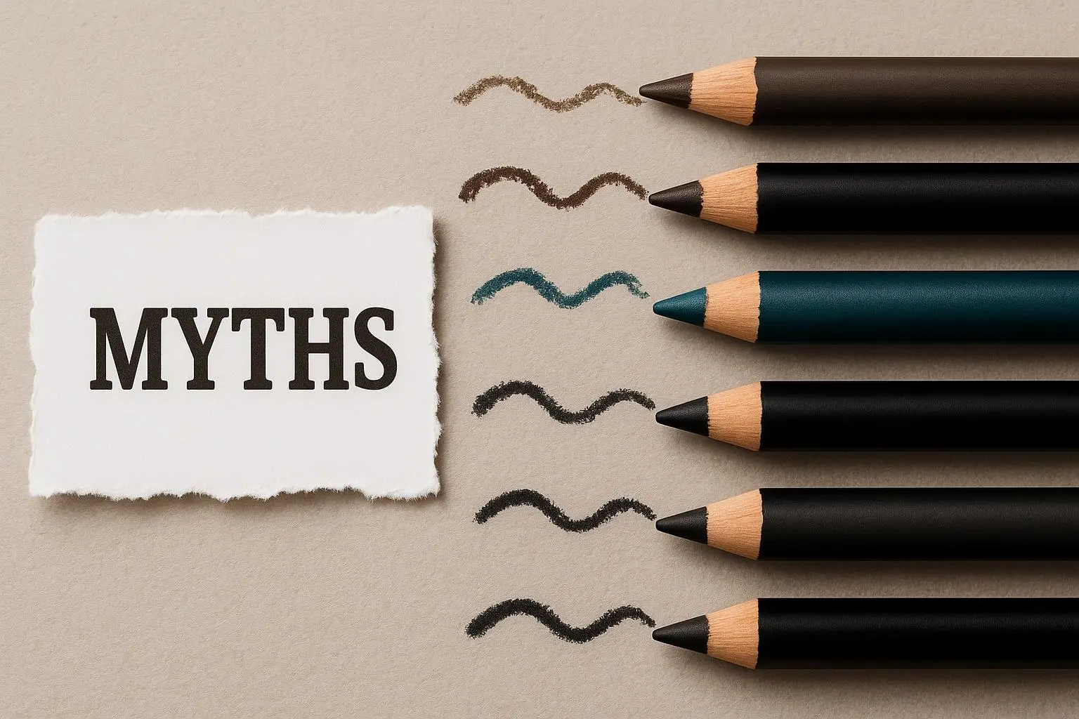 Список популярных мифов о карандаши для глаз Список популярных мифов о карандаши для глаз