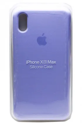Силиконовый чехол для Айфон XS Max - (Светло-Синий)
