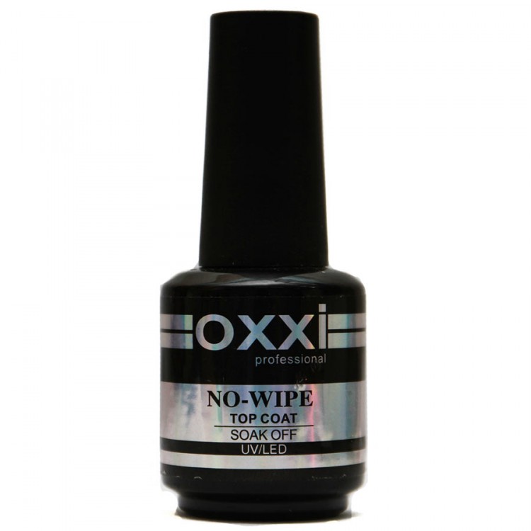 OXXI top coat NO-WIPE (верхнее покрытие без mlипкого слоя) для гель-лаков 15 ml