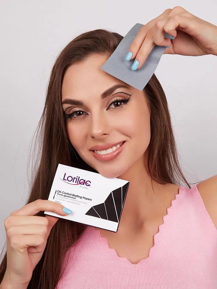 Матирующие салфетки для лица Lorilac Уголь Древесный 100шт