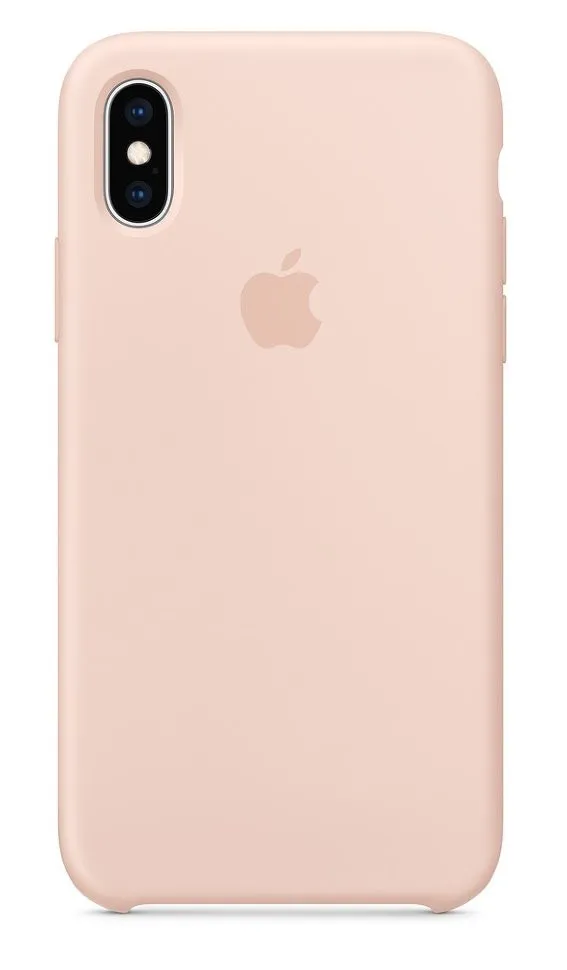 Силиконовый чехол для Айфон XS -Розовый песок (Pink Sand)