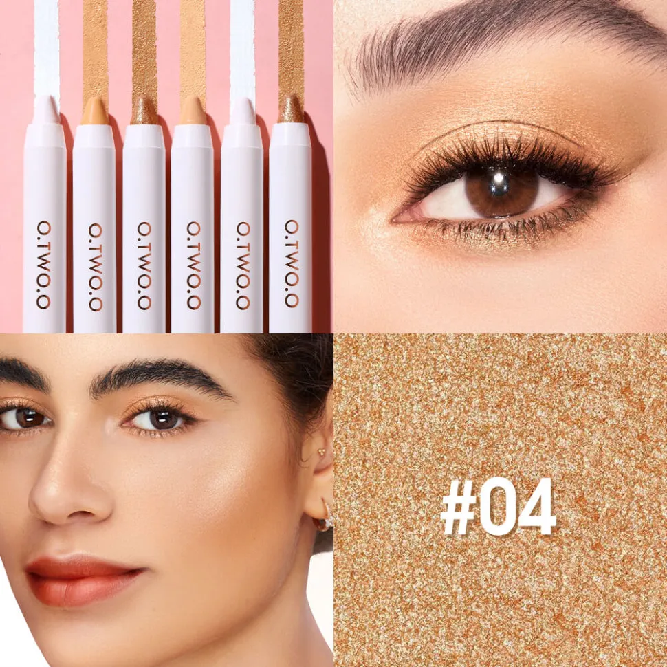 O.TWO.O Универсальный стик для макияжа Multi-purpose Makeup stick With Concealer Eyeshadow Highlighter Pencil  SC058 #04 Glitter