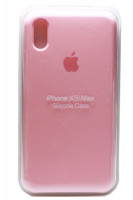 Силиконовый чехол для Айфон XS Max - (Розовый)
