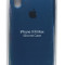 Силиконовый чехол для Айфон XS Max - (Синий)