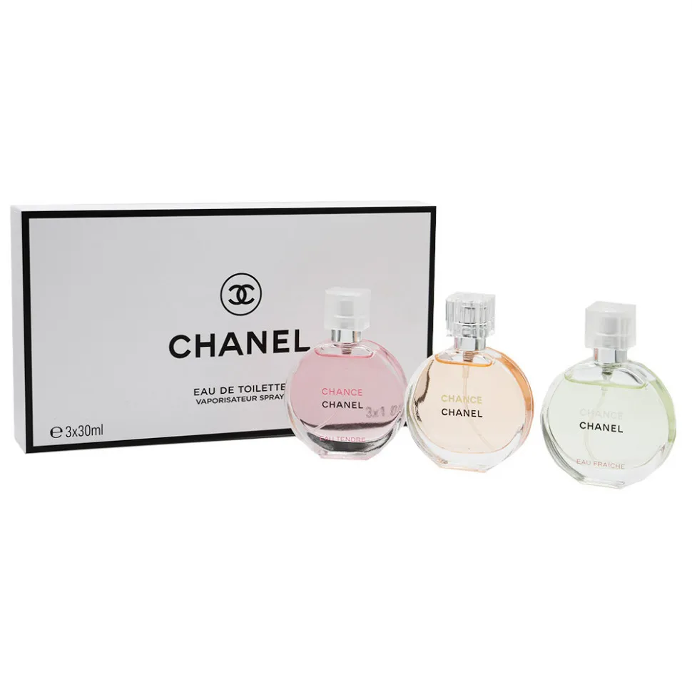 Парфюмерный женский набор Chanel Chance 3x30 ml