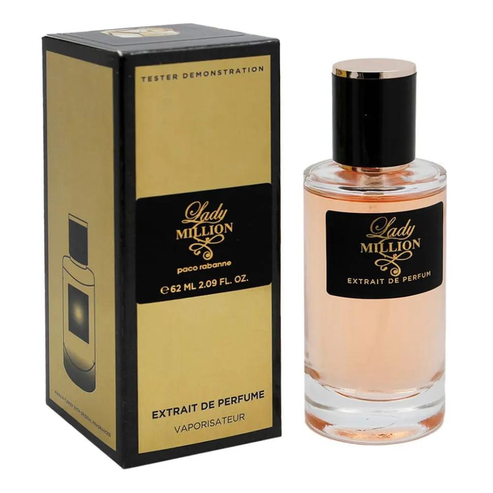 Тестер Extrait de Perfume - Paco Rabanne Lady Million 62 ml