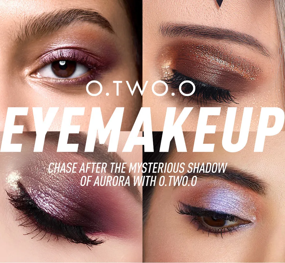 Палетка блестящих матовых теней для век O.TWO.O арт. 1006 18 g.