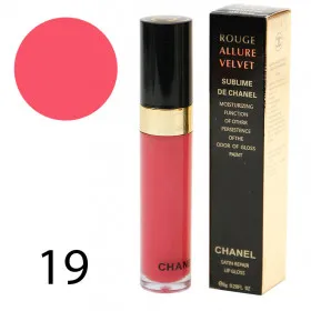 Блеск для губ Chanel Rouge Allure Velvet Sublime 8g №19 (1шт)
