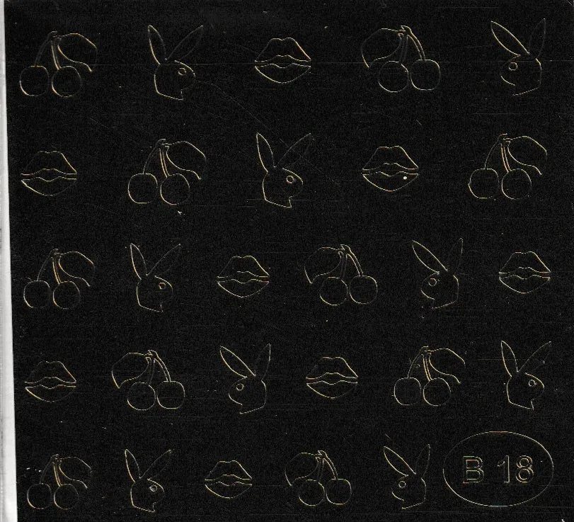 Наклейка для ногтей Esmalte B18