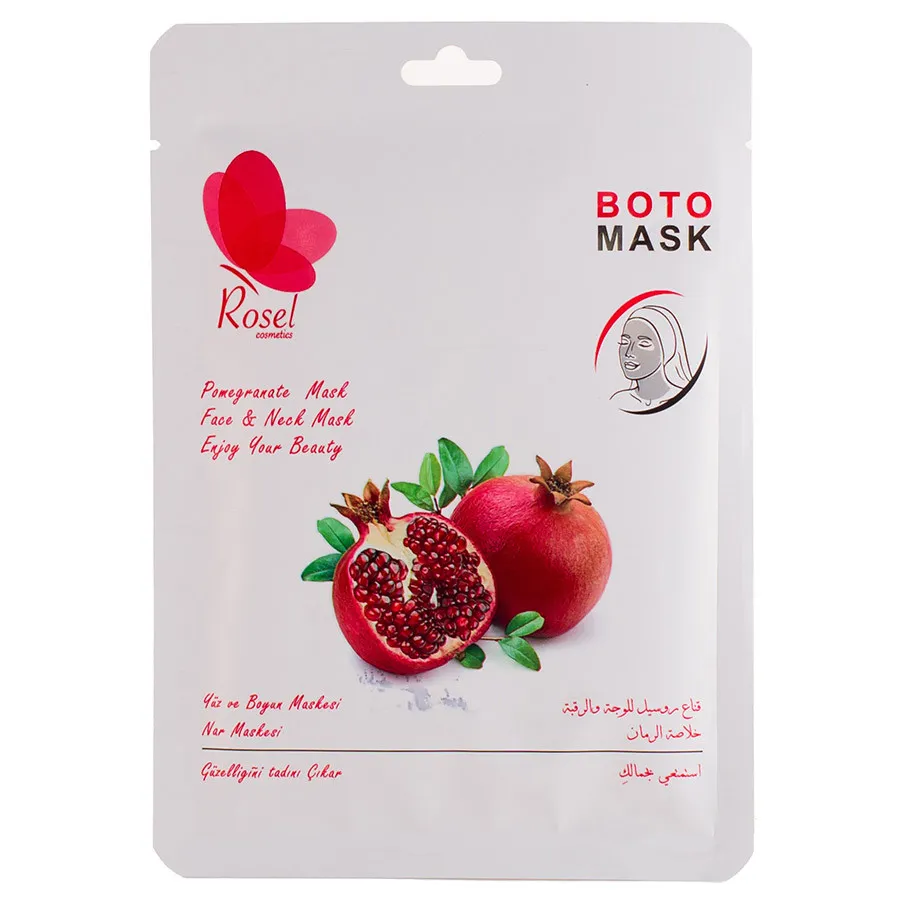 Маски для лица, шеи и декольте Rosel Cosmetics Boto Pomegranate