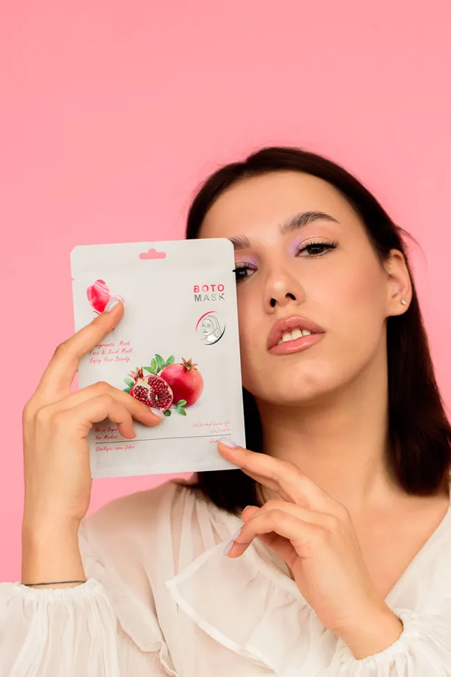 Маски для лица, шеи и декольте Rosel Cosmetics Boto Pomegranate
