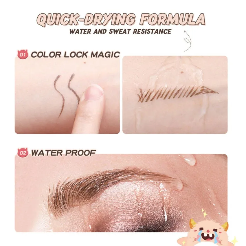 Жидкая подводка-карандаш для глаз Banxeer Monster Liquid Eyebrow Pen 1 ml Цвет №01 (Арт: BM12)