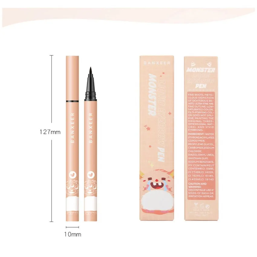 Жидкая подводка-карандаш для глаз Banxeer Monster Liquid Eyebrow Pen 1 ml Цвет №02 (Арт: BM12)