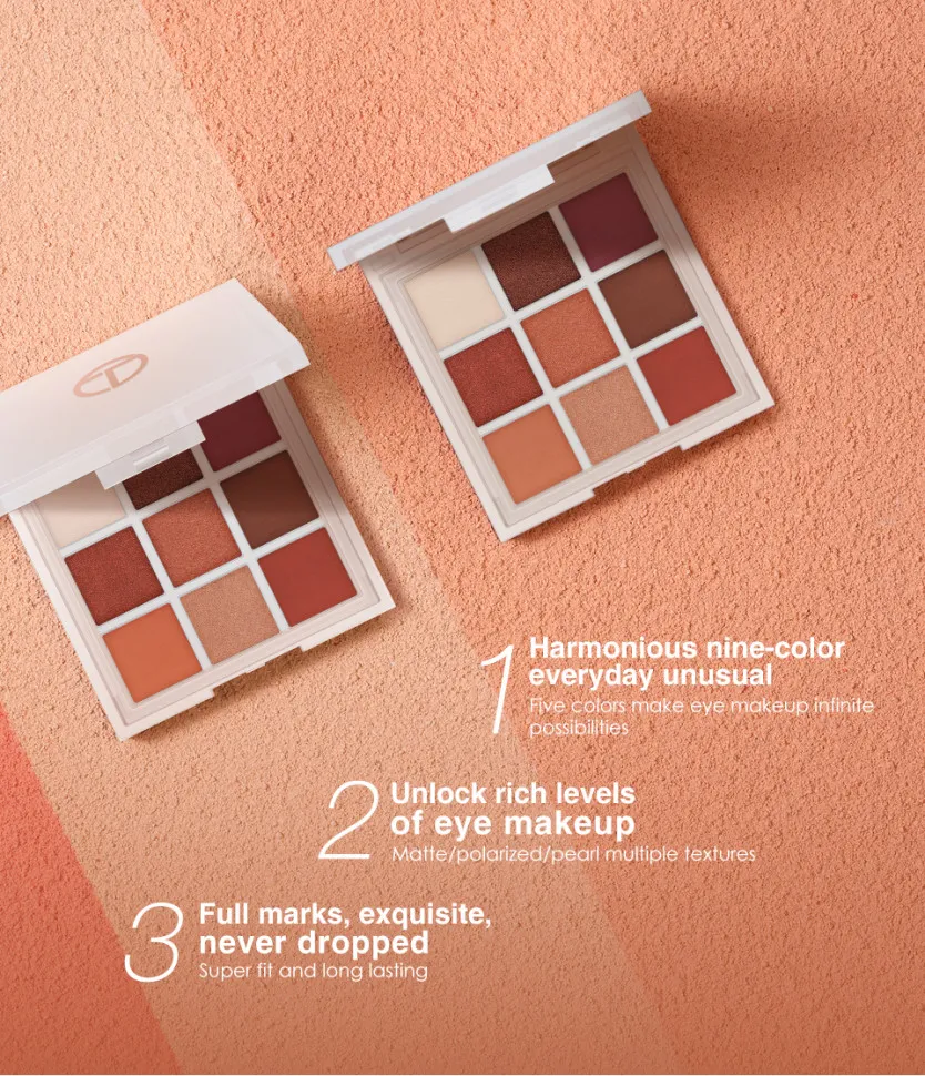 Тени для век 9 цветов O.TWO.O арт. YJ001 №03 10 g.