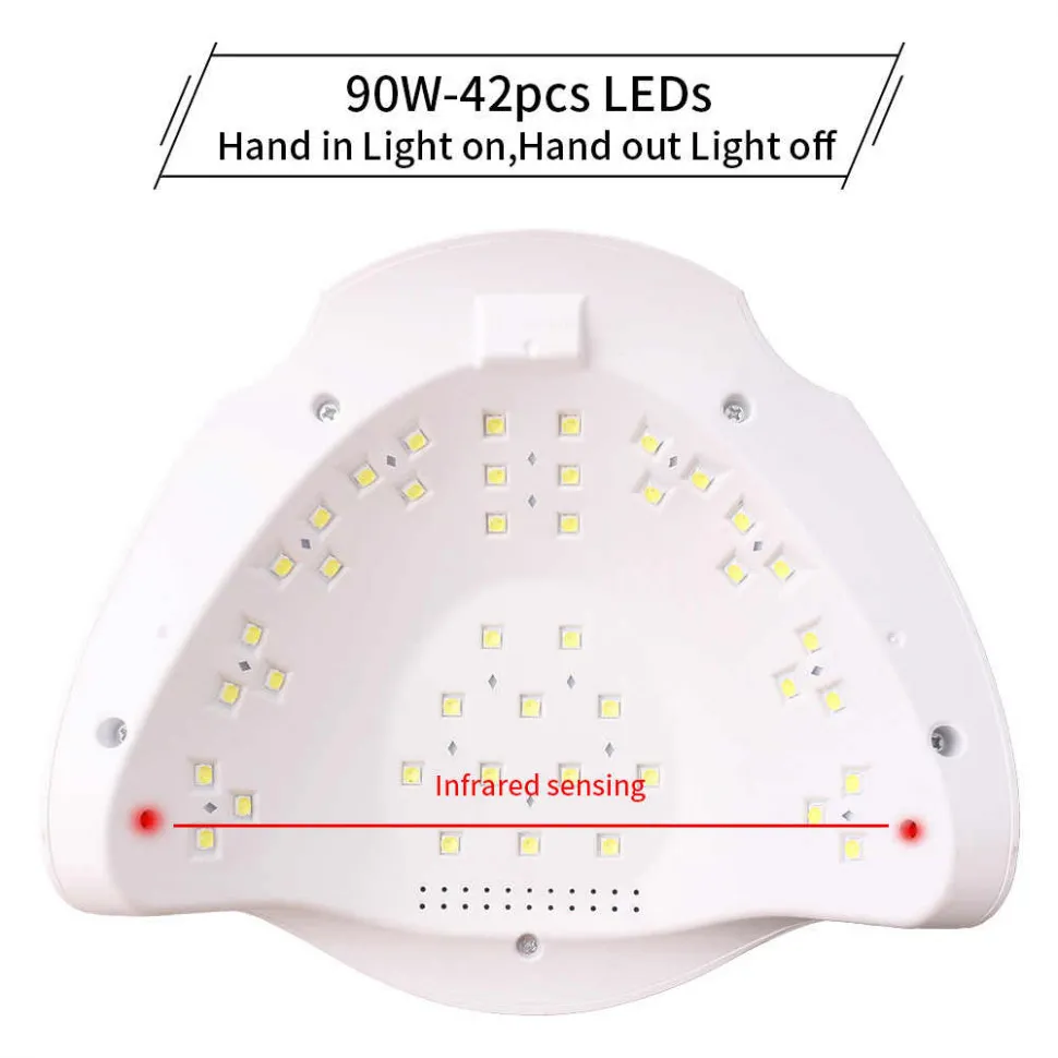 Лампа для сушки лака SUN X7 Plus UV+LED, 90W