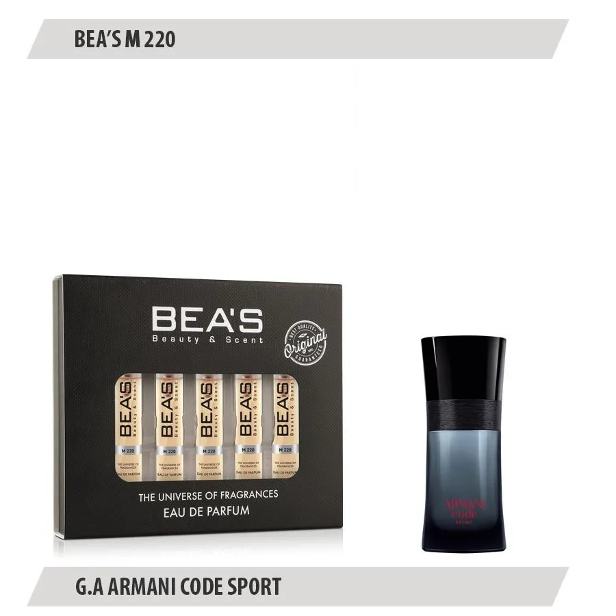 Парфюмерный набор Beas Джорджо Армани Code Sport Men 5*5 ml M 220