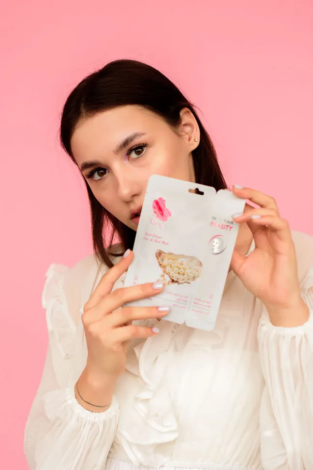 Маски для лица Rosel Cosmetics Face Mask Pearl Extract
