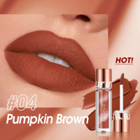 Водостойкая матовая помада O.TWO.O New Trending Lip Gloss Marbling Water Proof Matt Finish Lip Stick SC057 #04 Pumpkin Brown