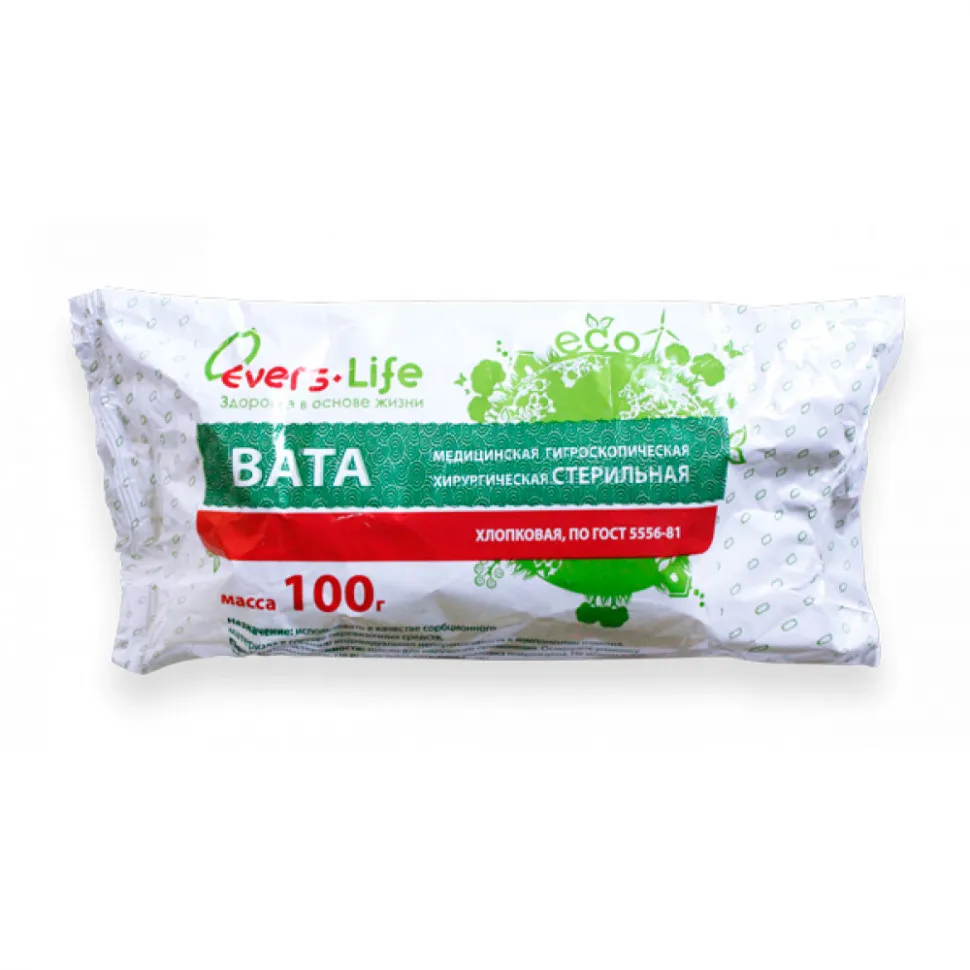 Evers Life Вата хирургическая стерильная 100г