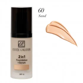 Тональный крем E.L. 2 in 1 Foundation + Serum SPF 15 #60 Sand