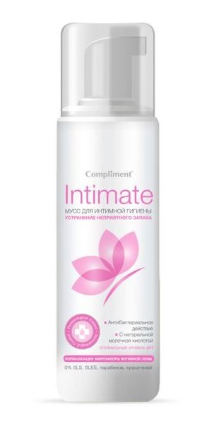 Мусс для интимной гигиены Compliment Intimate (розовый) 160 ml