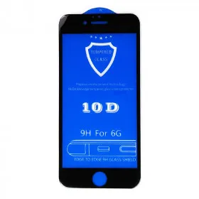 Защитное стекло 10D 9H Glass Pro для iPhone 6 - черный