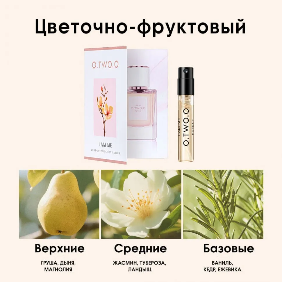 PS02-S03 O.TWO.O Компактный парфюм Memory Collection Parfum I am me 1,5 ml