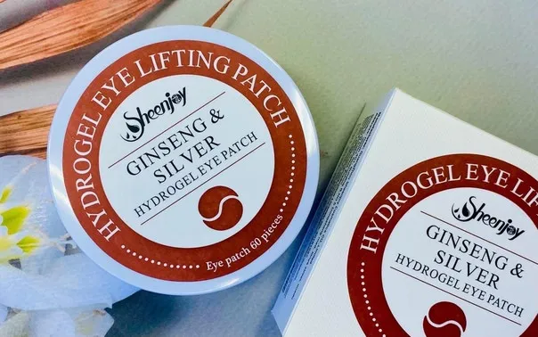 Патчи для глаз с экстрактом женьшеня Hidrogel eye patch Ginseng Silver 60шт