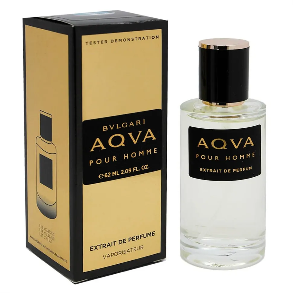 Тестер Extrait de Perfume - Bvlgari Aqva Pour Homme edt for men 62 ml