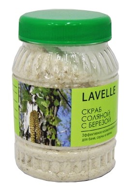 Скраб для тела соляной с березой Lavelle 350г