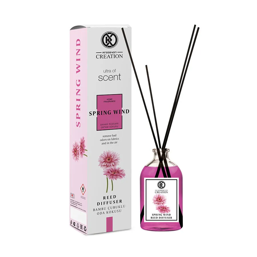 Аромадиффузор с палочками Kreasyon Reed Diffuser Spring Wind 115 ml