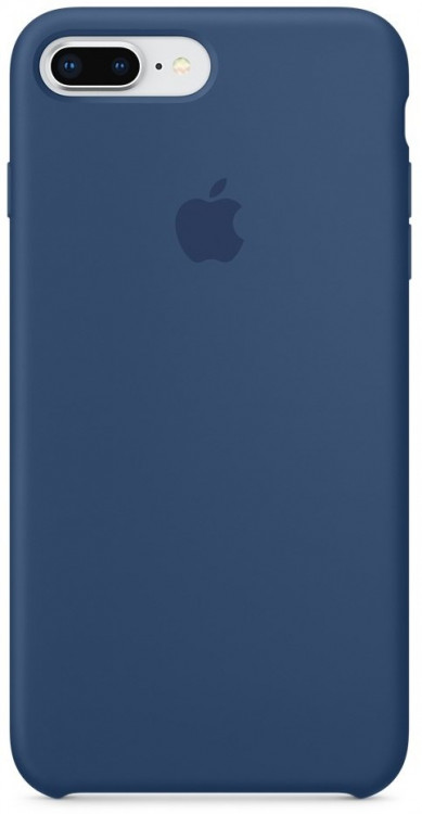 Силиконовый чехол для Айфон 7/8 Plus -Тёмный кобальт (Blue Cobalt)