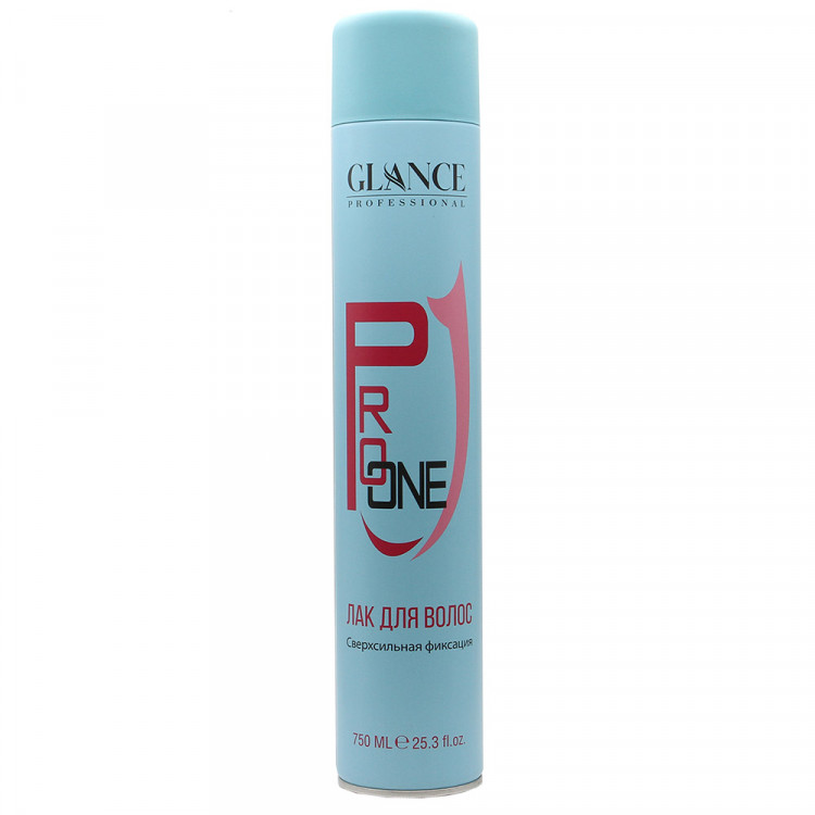Лак для волос Glance Professional Pro One Сверхсильная фиксация 750 ml