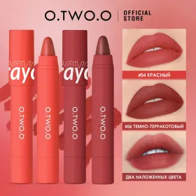 Матовый карандаш для губ O.TWO.O #4 Красный 3.5 g. Арт: SC051