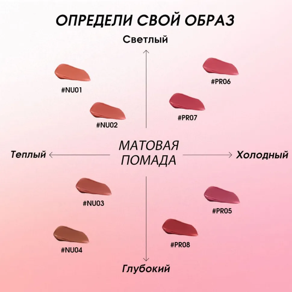SC072-04 Легкая облачная матовая помада Light Cloudy Matte Lipstick Насыщенный кофейный 3 g