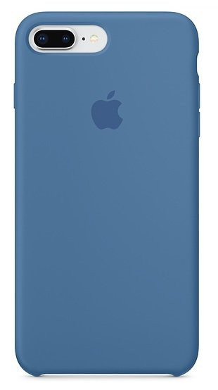 Силиконовый чехол для Айфон 7/8 Plus - Синий деним (Denim Blue)