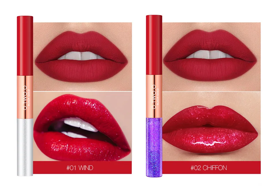Блеск для губ 2 в 1 матовый O.TWO.O Lip Color 3.5 ml (арт. 6034)