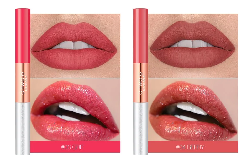 Блеск для губ 2 в 1 матовый O.TWO.O Lip Color 3.5 ml (арт. 6034)