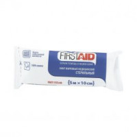 FirstAid бинт марлевый медицинский стерильный 5х10 см