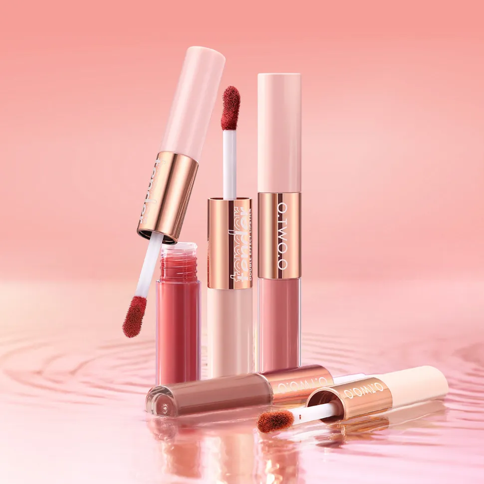 Матовый блеск для губ O.TWO.O 5 мл 2в1 арт. SC065 #04 Коралловый