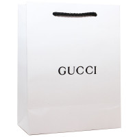 Подарочный пакет Gucci 23x17 см (белый)