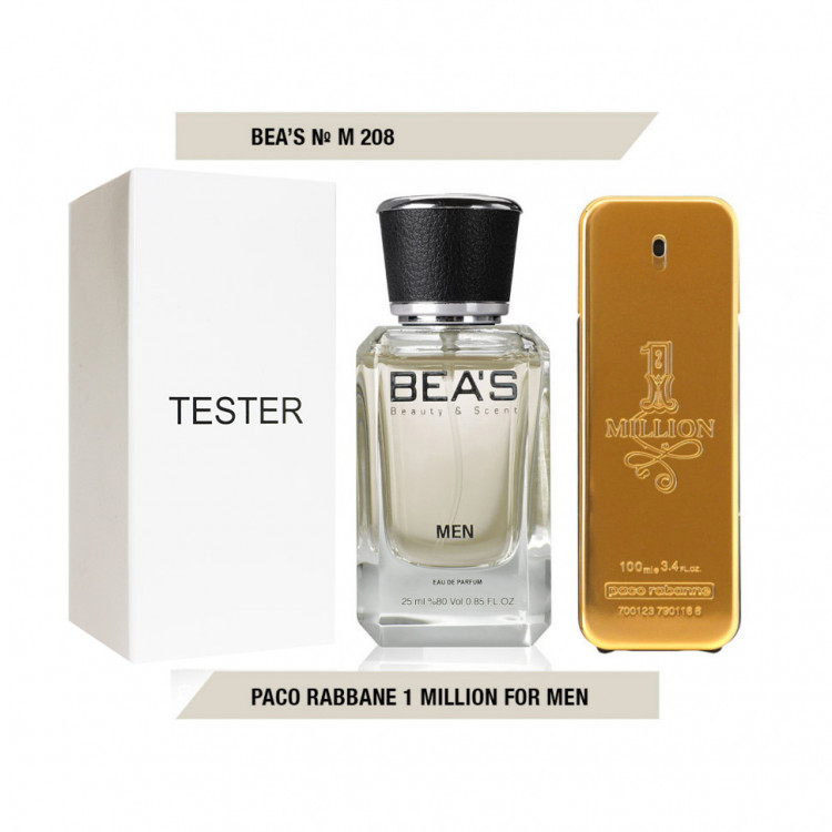 Тестер Beas Paco Rabbane Million Men 25 ml арт. M 208