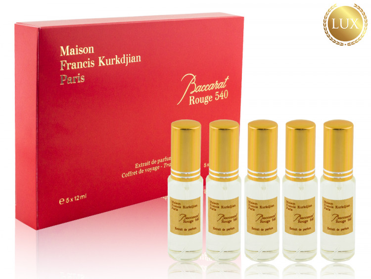 Парфюмерный набор Maison Francis Kurkdjian Baccarat Rouge 540 Extrait de Parfum 5 x 12 ml