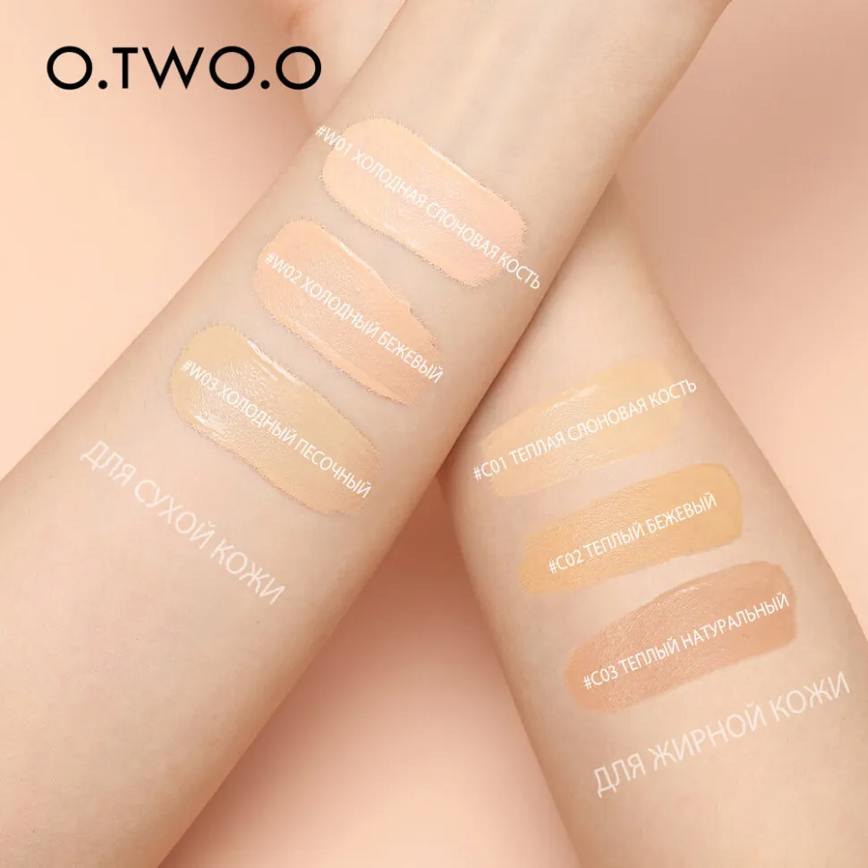 Тональный крем с матовым покрытием O.TWO.O sc038 #02 Warm Beige
