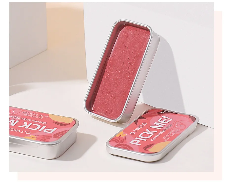 Матовый крем 3 в 1 (румяна, тени для век, помада для губ) O.TWO.O Pick Me 10г #9139 (№04 Розово-каштановый)