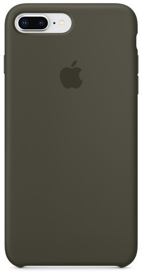 Силиконовый чехол для Айфон 7/8 Plus -Тёмно-оливковый (Dark Olive)