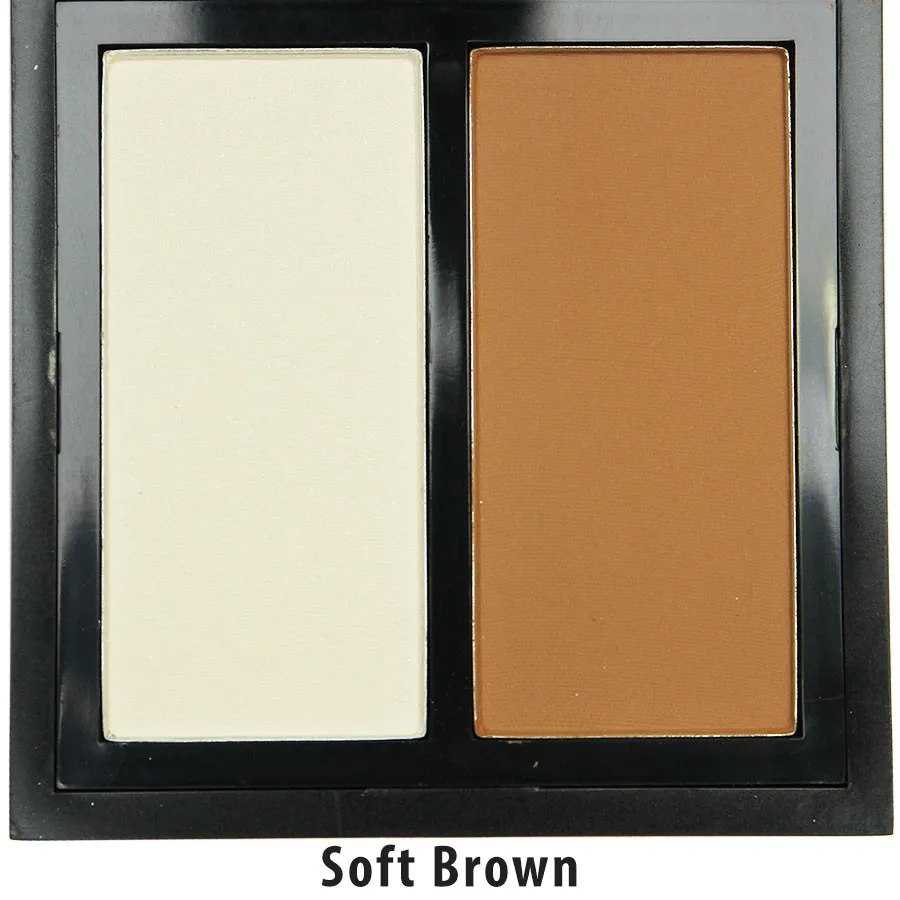Пудра Naked Contour duo 2 в 1 (Soft Brown) №1
