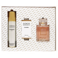 Подарочный набор Chanel Coco Mademoiselle for woman 3 в 1 150 ml x 7 ml x 100 ml